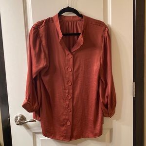 ModCloth Silk Button Up Blouse